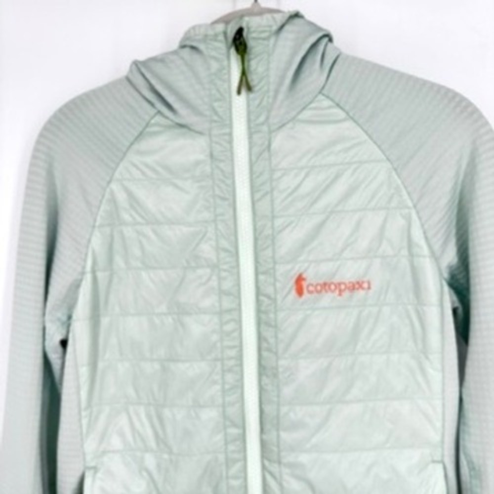 Cotopaxi Capa Hybrid Insulated Hooded Jacket Mint Green Zip Outdoor‎ Active XS - Picture 11 of 14